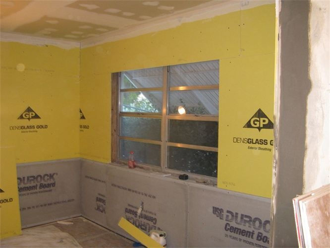 Freshly painted interior living space